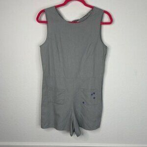 Junk Food X Disney Mickey Gray Romper Size XS NWOT